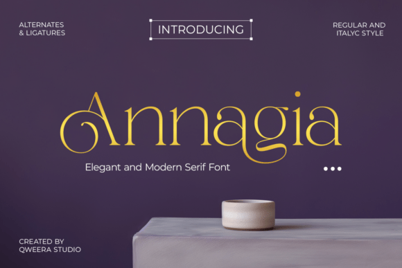 Annagia: A Modern Serif for Elegant Branding