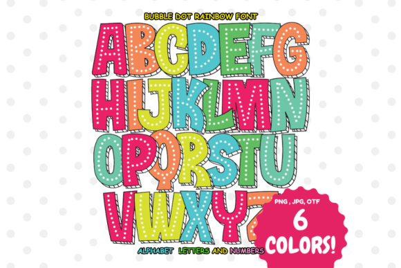Bubble Dot Rainbow: The Playful Color Font for Vibrant Designs