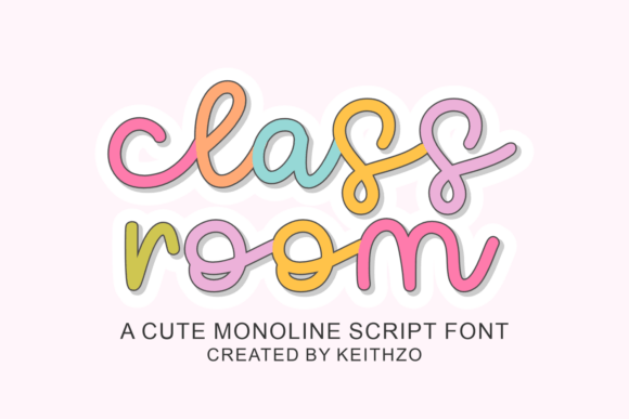 Classroom: A Monoline Script for Modern Design