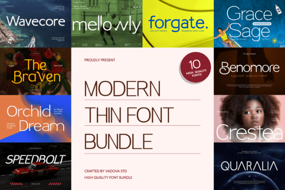 Discover the Elegance of Modern Thin Fonts