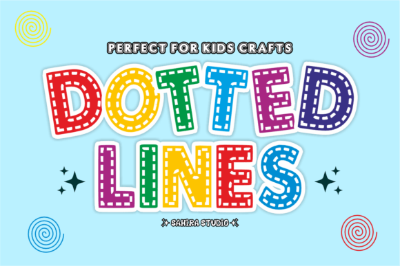 Dotted Lines: A Cheerful Font for Creative Kids