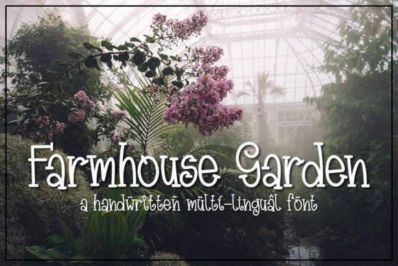 Farmhouse Garden: A Handwritten Slab Serif Font