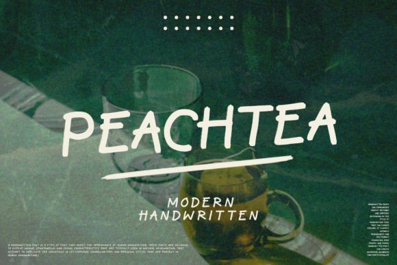 Peachtea: The Modern Handwriting Font for Unique Designs