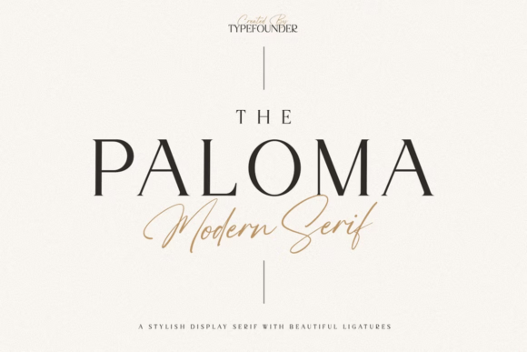 The Paloma: Elegant Display Serif for Luxury Branding