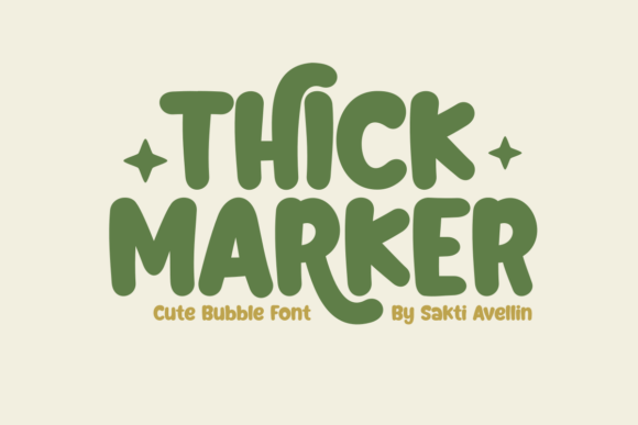 Thick Marker: A Playful Typeface for Creative Projects