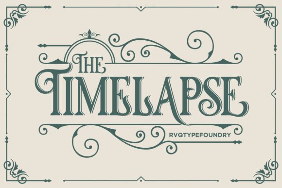 Timelapse: Bold Blackletter Display Font for Impactful Designs