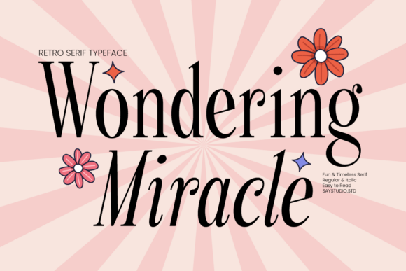 Wondering Miracle: A Retro Serif with Timeless Charm